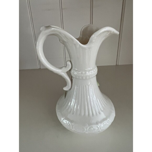 Belleek In Retrospect Aberdeen Floral Mantel Pitcher 2001 - Picture 3 of 4